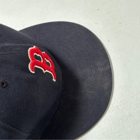 New Era MLB Boston Red Sox Baseball Black Red Cap Hat - Picture 10 of 10